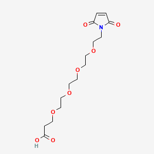Chemical structure of Mal-PEG4-acid