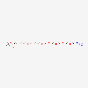 Chemical structure of Azido-PEG8-Boc