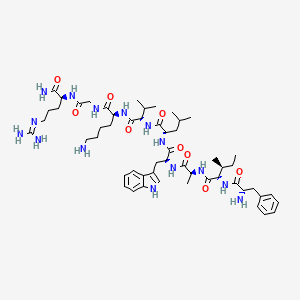 Chemical structure of GLP-1(28-36)amide