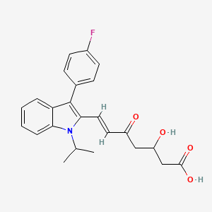 Chemical structure of rac 5-Keto Fluvastatin