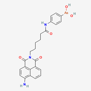 Chemical structure of PAO-Nap