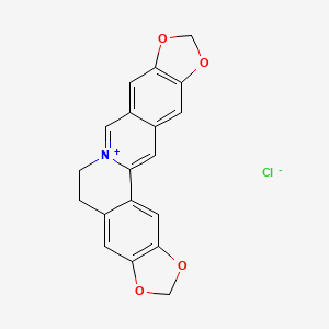 Chemical structure of Pseudocoptisine chloride