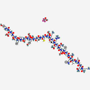 Chemical structure of GIP (1-30) amide, porcine TFA
