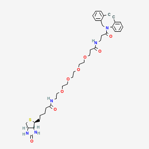 Chemical structure of DBCO-PEG4-Biotin