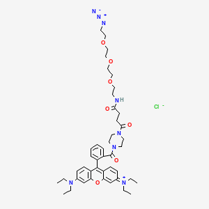 Chemical structure of Rhodamine-N3 chloride