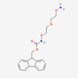 Chemical structure of Fmoc-aminooxy-PEG2-NH2