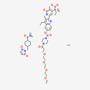 Chemical structure of Methyltetrazine-PEG12-DBCO