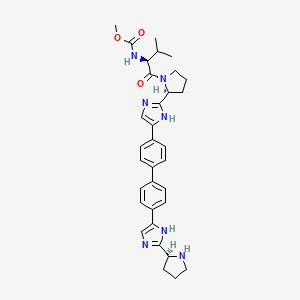 Chemical structure of Monodes(N-carboxymethyl)valine Daclatasvir