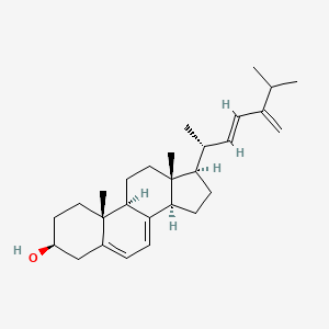 Chemical structure of 24(28)-Dehydroergosterol