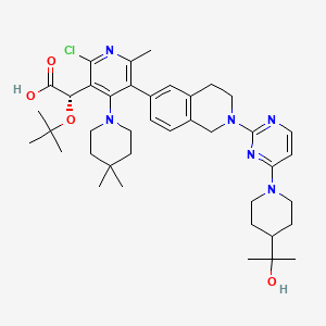 Chemical structure of Cy5-PEG3-azide