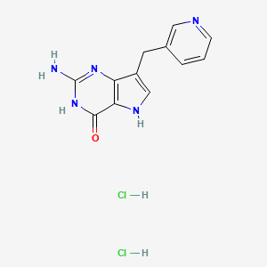 Chemical structure of Peldesine dihydrochloride