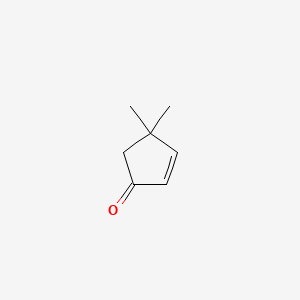 Chemical structure of 4,4-Dimethyl-2-cyclopenten-1-one