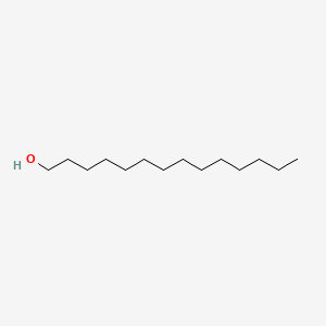 Chemical structure of 1-Tetradecanol