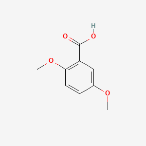 Chemical structure of 2,5-Dimethoxybenzoic acid