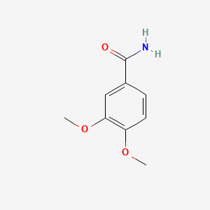 Chemical structure of 3,4-Dimethoxybenzamide
