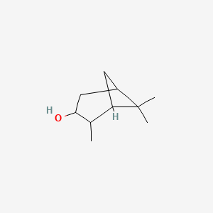 Chemical structure of 2,6,6-Trimethylbicyclo[3.1.1]heptan-3-ol