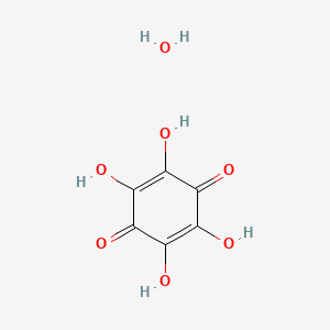 Chemical structure of Tetrahydroxyquinone monohydrate
