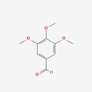 Chemical structure of 3,4,5-Trimethoxybenzaldehyde