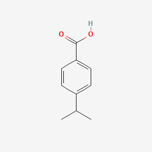 Chemical structure of 4-Isopropylbenzoic acid