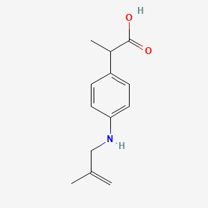 Chemical structure of Alminoprofen