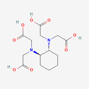 Chemical structure of trans-1,2-Cyclohexanediaminetetraacetic acid