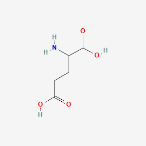 Chemical structure of DL-Glutamic acid