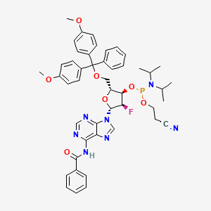 Chemical structure of Dmt-2'fluoro-da(bz) amidite