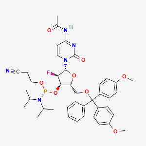 Chemical structure of Dmt-2'-f-dc(ac) amidite