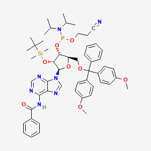 Chemical structure of Bz-rA Phosphoramidite