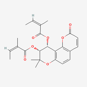 Chemical structure of (-)-Anomalin