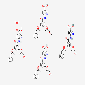 Chemical structure of GKA50 quarterhydrate