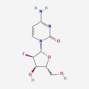 Chemical structure of 2'-Deoxy-2'-fluorocytidine