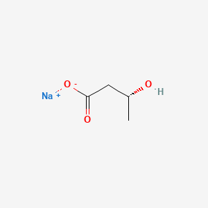 Chemical structure of Sodium (R)-3-hydroxybutanoate