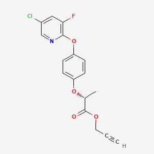 Chemical structure of Clodinafop-propargyl
