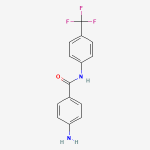 Chemical structure of Teriflunomide impurity 3