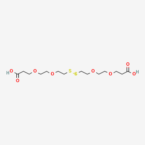 Chemical structure of Acid-PEG2-SS-PEG2-acid