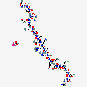 Chemical structure of [D-p-Cl-Phe6,Leu17]-VIP TFA