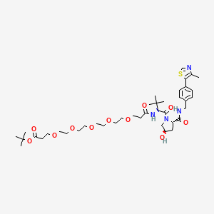 Chemical structure of (S,R,S)-AHPC-PEG5-Boc