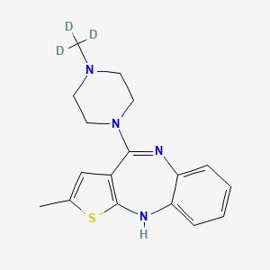 Chemical structure of Olanzapine D3