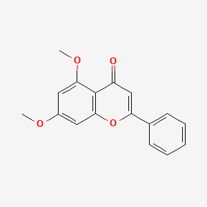 Chemical structure of 5,7-Dimethoxyflavone