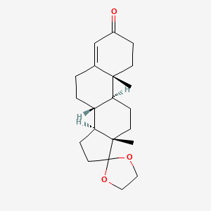 Chemical structure of 17,17-(Ethylenedioxy)androst-4-en-3-one