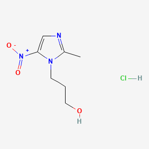 Chemical structure of Ternidazole hydrochloride