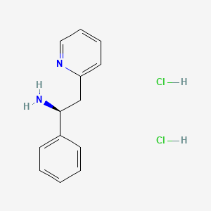 Chemical structure of Lanicemine dihydrochloride