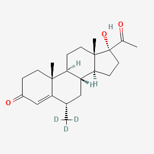 Chemical structure of Medroxyprogesterone acetate D3