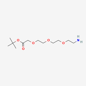 Chemical structure of NH2-PEG3-C1-Boc