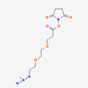 Chemical structure of N3-PEG2-C2-NHS ester