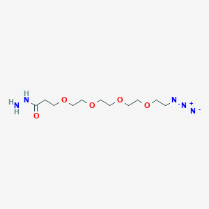 Chemical structure of Azido-PEG4-hydrazide