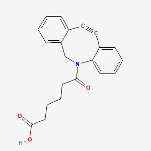 Chemical structure of DBCO-C6-acid