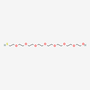 Chemical structure of Thiol-PEG8-alcohol