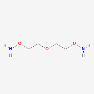 Chemical structure of Bis-aminooxy-PEG1